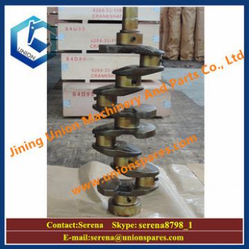 excavator PC60 forged steel 4d95 diesel engine crankshaft parts 6204-33-1100